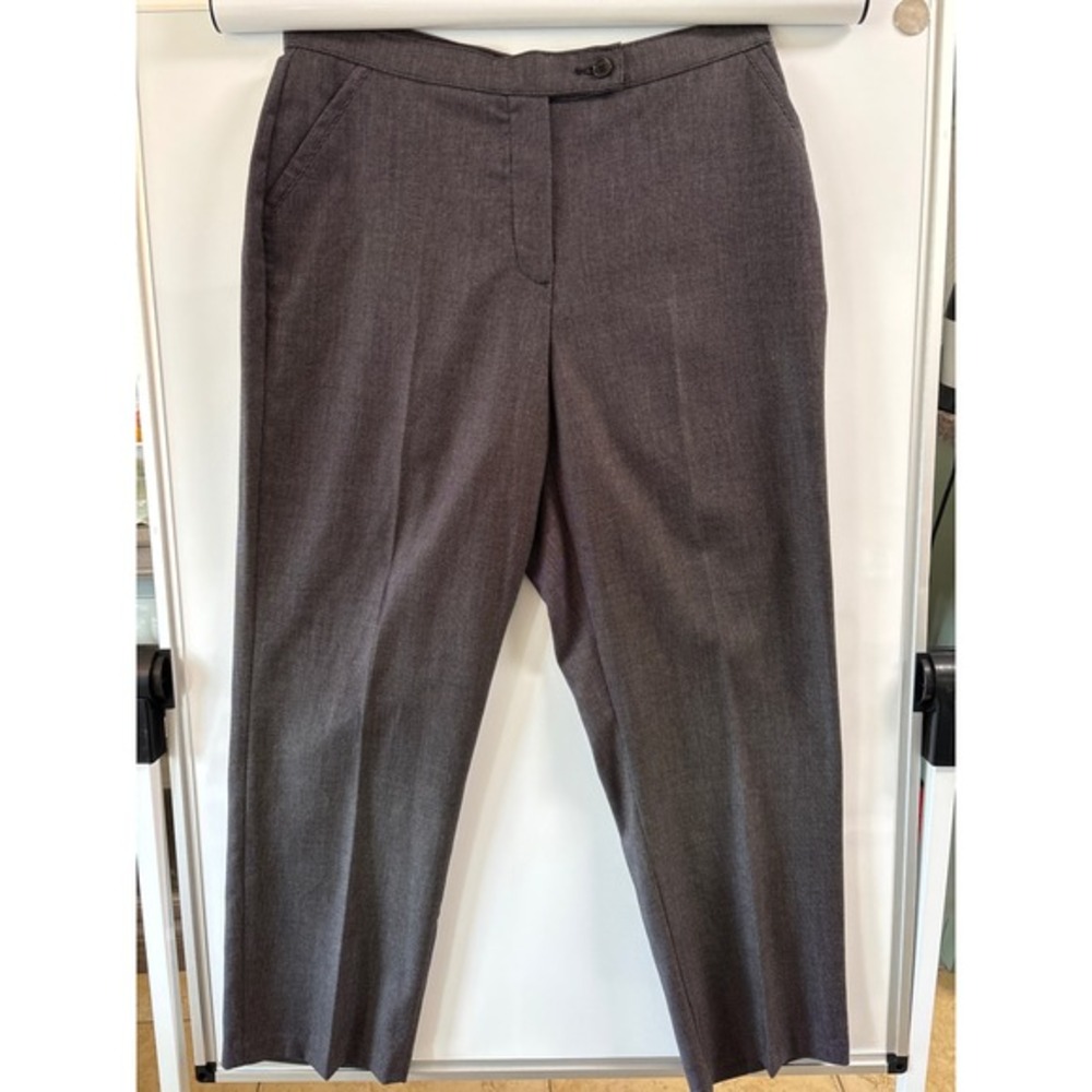 Investments petites NWT secret support size 12P dress pants black white